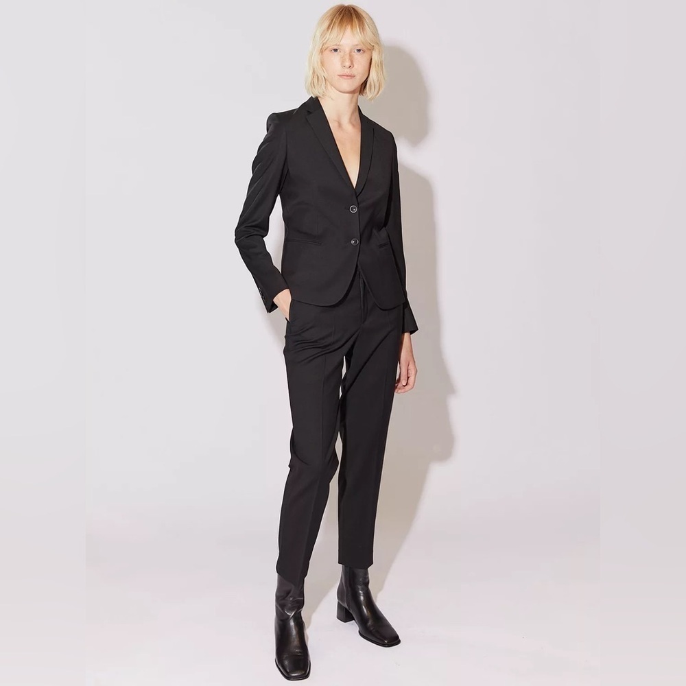 Vintage 90s Flippa K Jackie Cool Wool Jacket Blazer Wool Suit Medium Black